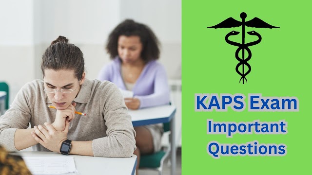 KAPS Exam MCQs along with Solutions for Pharmacists