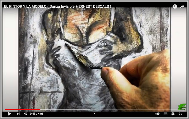 EL PINTOR Y LA MODELO-YOUTUBE-VIDEO-PINTAR-MODELOS-MUJERES-PINTOR-ERNEST DESCALS