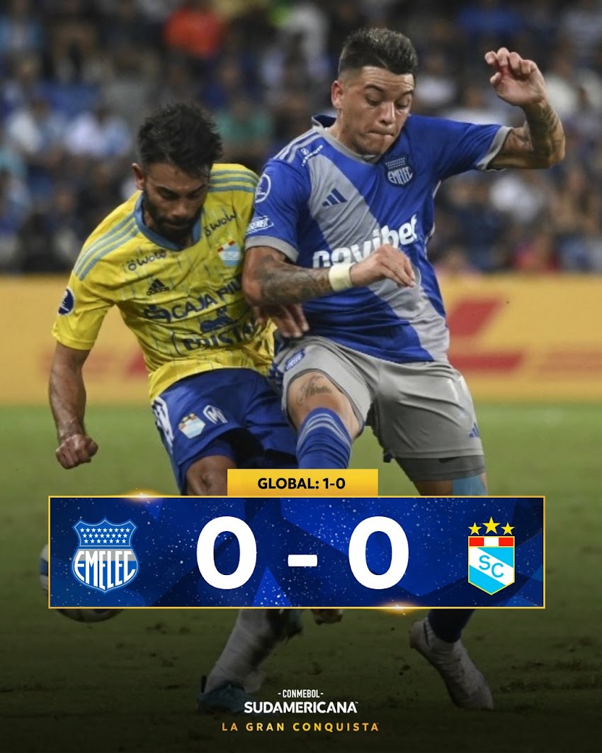 Emelec empata 0-0 con Sporting Cristal por Copa Sudamericana