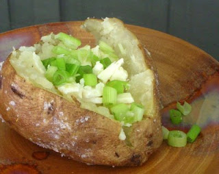 A potato baked for a single hour, just look at the texture difference