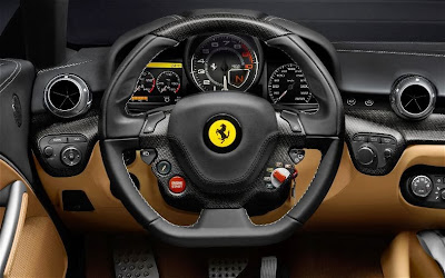   Ferrari F12 berlinetta model year 2013 From the inside  