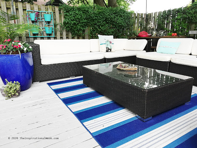 Deck, patio, garden outdoor furniture, indoor outdoor rug, backyard