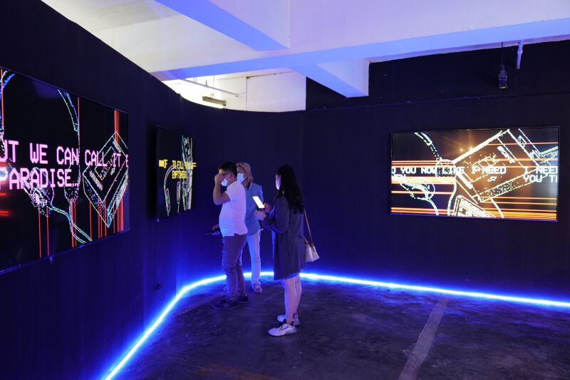 LG showcased its OLED TVs at the Art Fair Philippines 2023