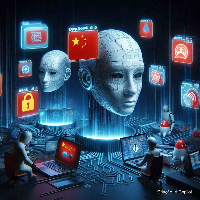 DeepSeek e golpes digitais: nova IA chinesa virou alvo de mais de 2 mil sites fraudulentos criados apenas em janeiro