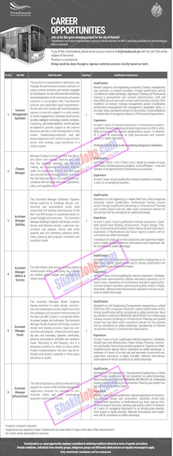 Trans Karachi Jobs 2024