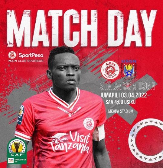 Simba sc Vs USGN CAF match day