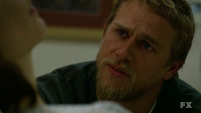 Charlie Hunnam as Jax Teller on Sons of Anarchy