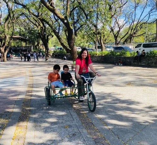 Bike ride at Quezon City Memorial Circle
