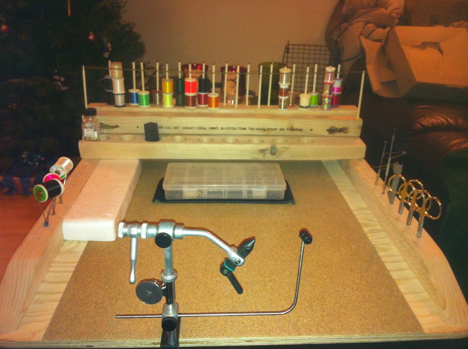 portable fly tying bench plans