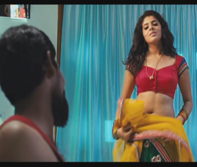 Actress Shravya hot navel show in i love u bangaram film