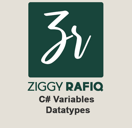 Blog Post by Ziggy Rafiq with a List of C# Variables Datatypes