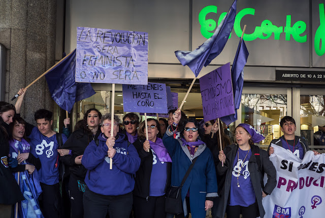 8 de Marzo zaragoza Feminista Jornada de lucha y tu estabas trabajando EXCLAVO?