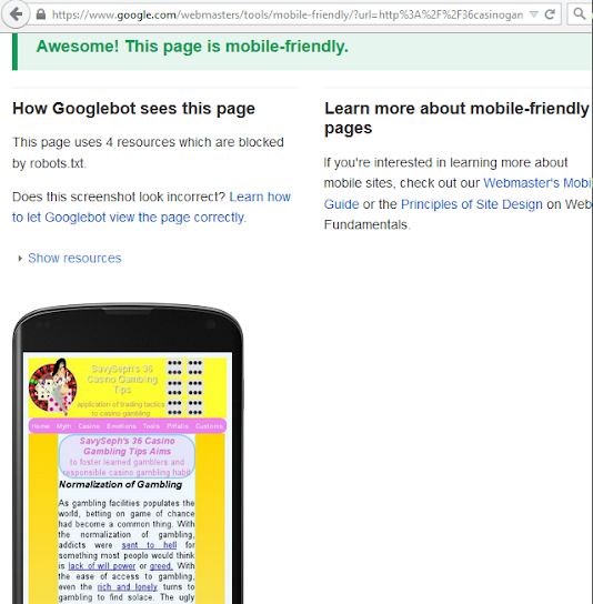 Google Mobile Friendly Certification