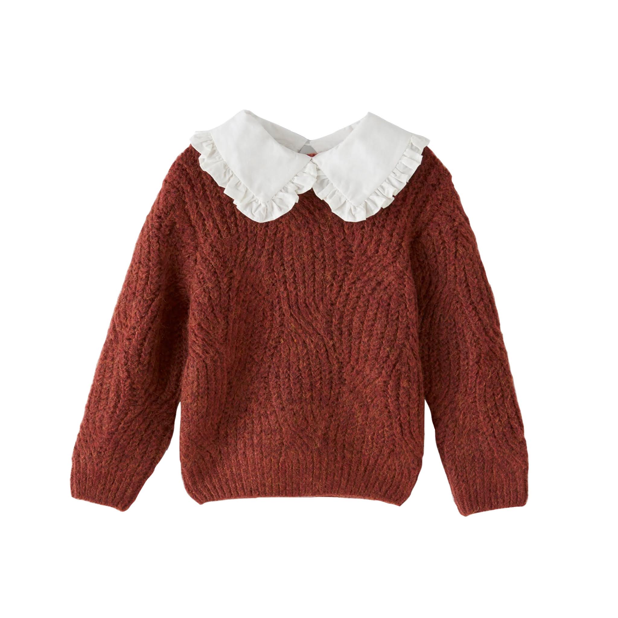 Girls Knit Collard Sweater from Zara Kids