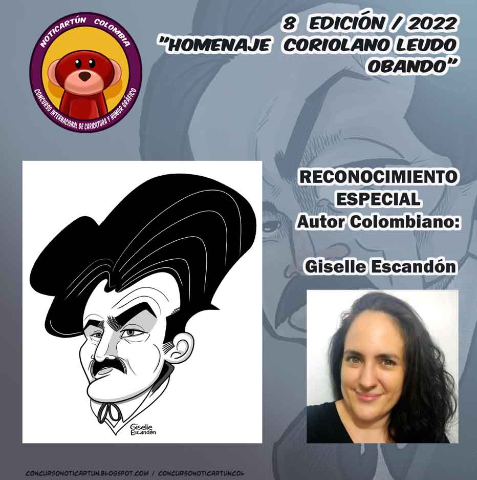 Winners of the 8th International Caricature Competition "NOTICARTUN COLOMBIA 2022"