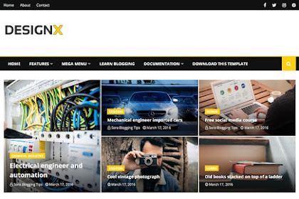 Designx V1.0 - Unproblematic Periodical Blogger Template