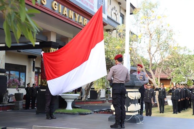 Polres Gianyar Laksanakan Upacara Hari Sumpah Pemuda