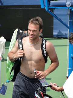 Ross Hutchins Shirtless at Cincinnati Open 2009