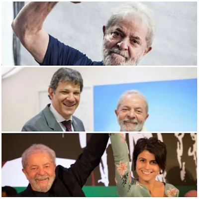 Lula com Haddad e com Manuela