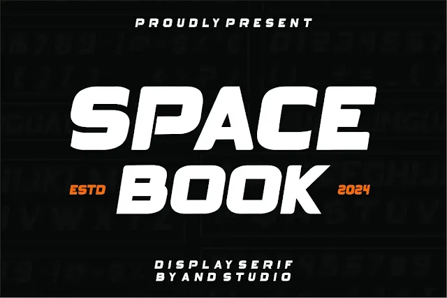 Spacebook Display Font