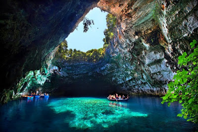 Melissani Lake, cave