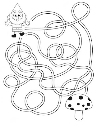 Maze or Labyrinth Game for Preschool Children