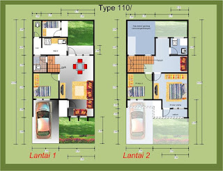 model rumah minimalis beserta denah