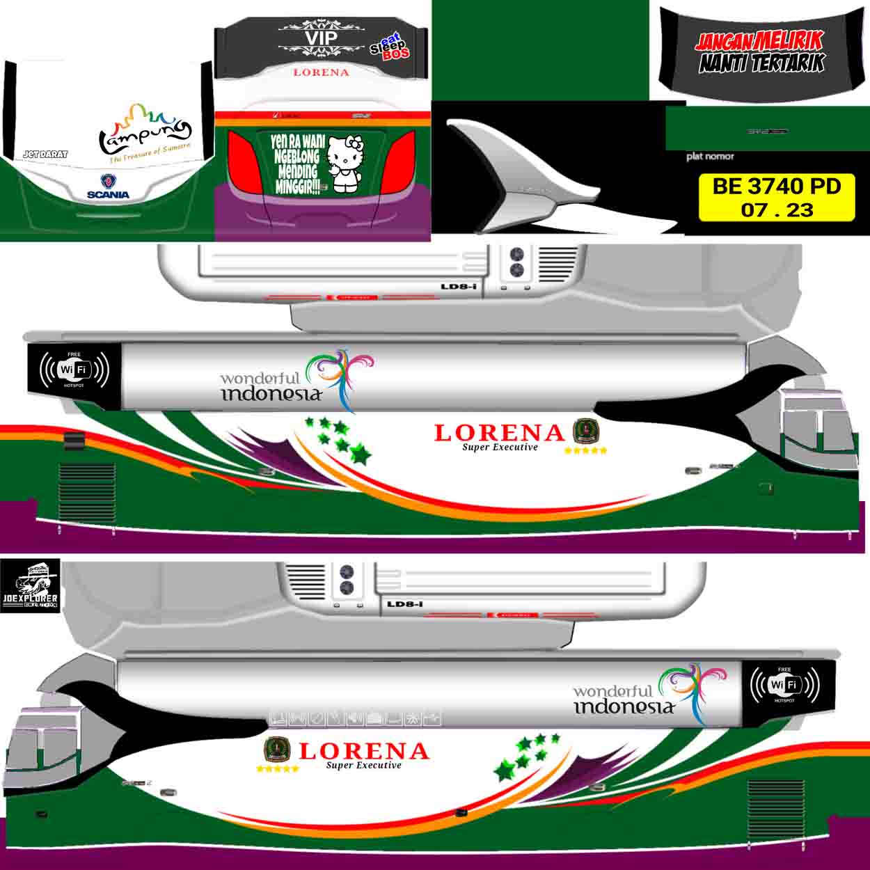 livery bus lorena terbaru