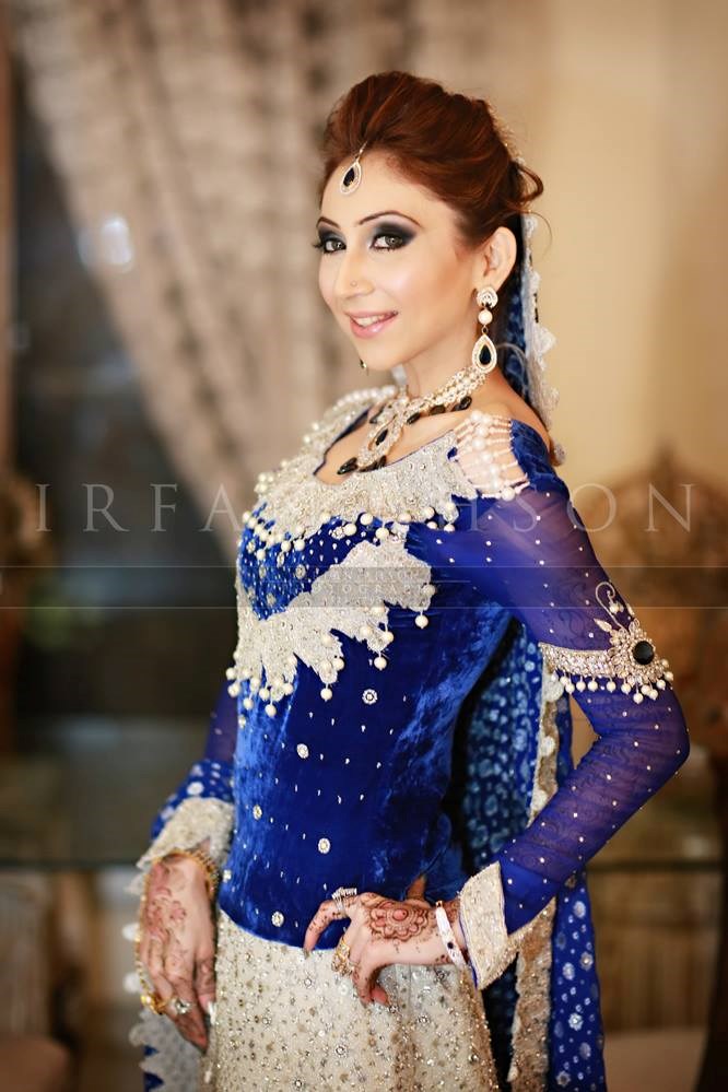 Top 5 blue  Pakistani  bridal  dress  2019 Just Bridal 
