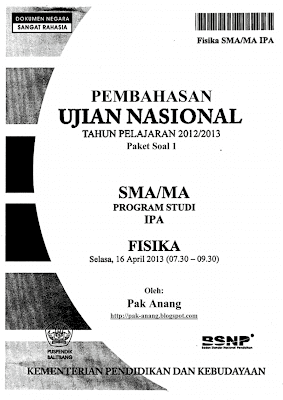 Pembahasan Soal Un Fisika Sma 2013 (Trik Superkilat) (Paket 1)