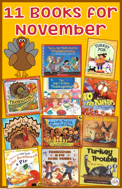 The Best Thanksgiving and November books to read for the primary grades