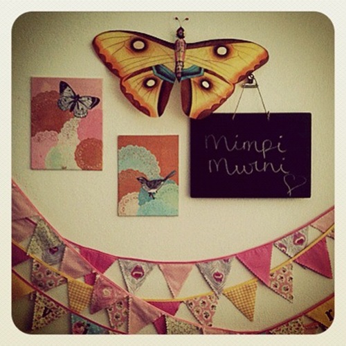 My new buntings for sale at my Etsy store! Check it out: www.mimpimurni.etsy.com