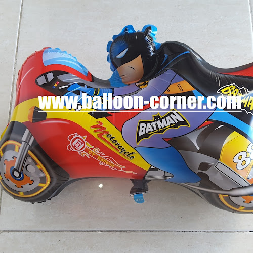 Balon Foil Karakter Motor Batman Merah