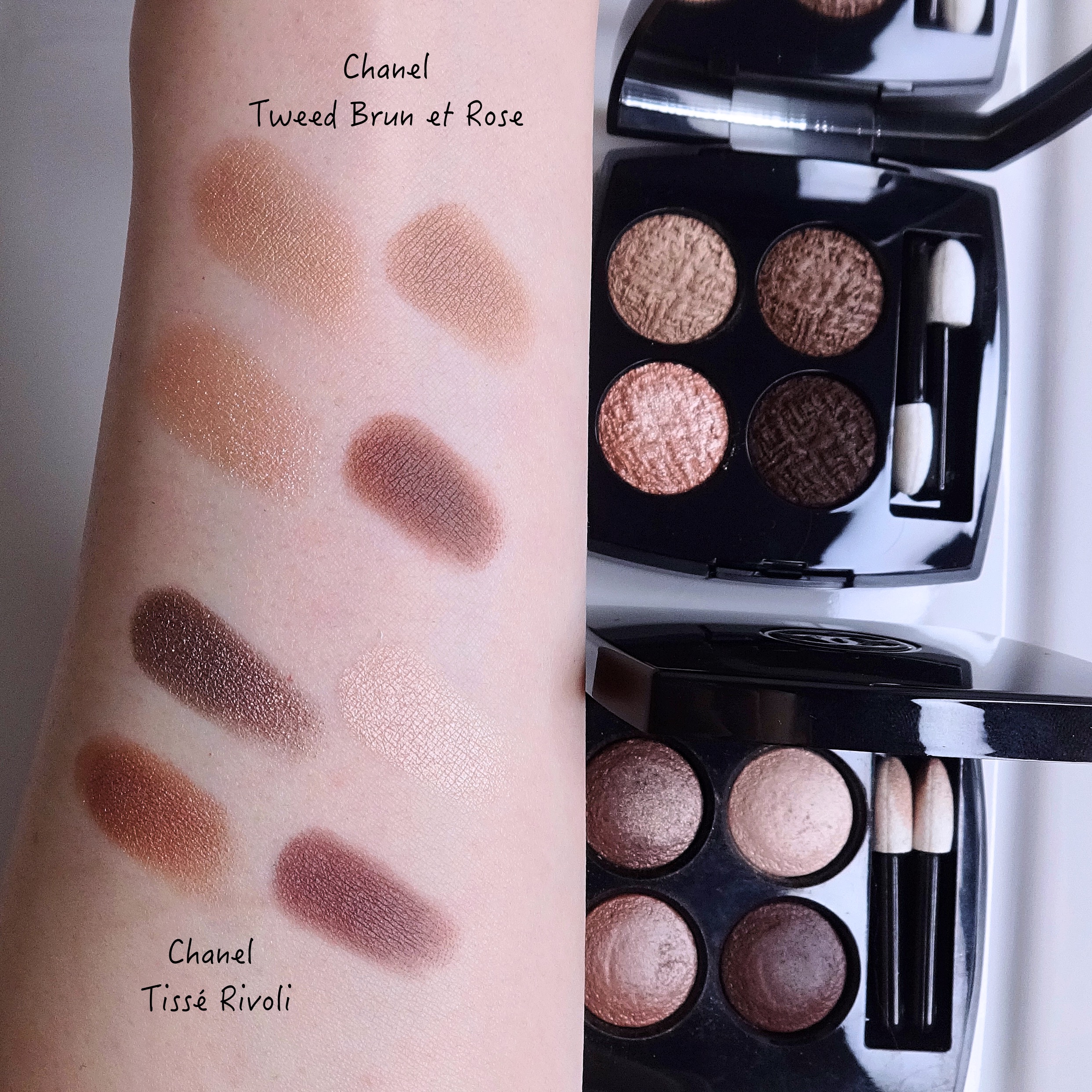 CHANEL LES 4 OMBRES TWEED - ALL 4 DEMO'ED AND SWATCHED 