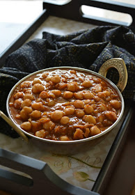 Chole Masala side dish for bathure