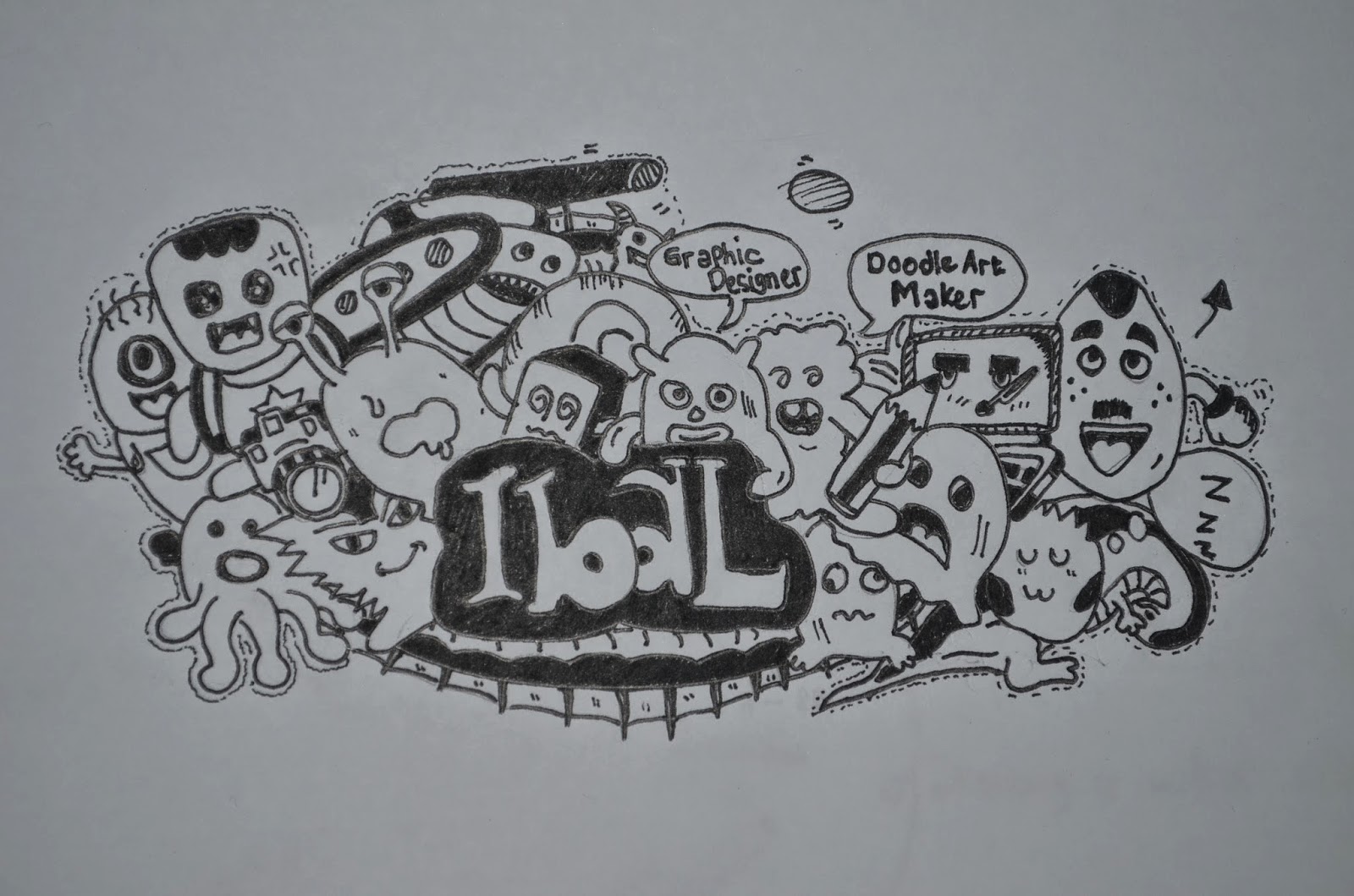 Gambar Doodle Art Name Anisa