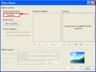 Add Captions to Photo Album in PowerPoint 2010 -2
