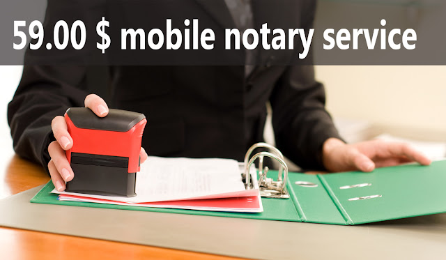 Mobile Notary 50.00 $