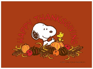 Snoopy Thanksgiving Cards