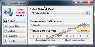 Percepat Koneksi Internet Dengan DNS Jumper