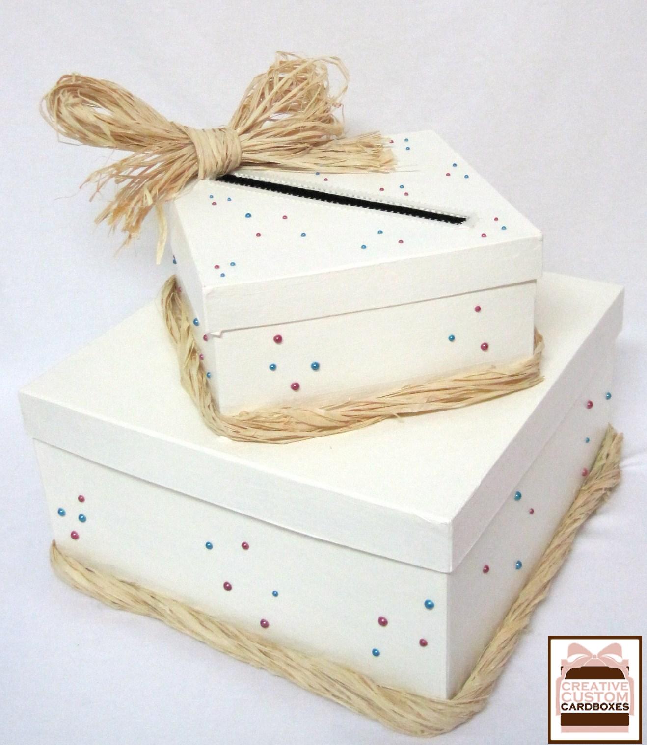 purple wedding cake designs We think this eco-CHIC card box came out wonderfully! What do you 