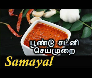 Poondu Chutney Samayal in Tamil | Garlic Chutney Recipe in Tamil | How to make Chutney for Dosa & Idli, Samayal Recipes, Recipes in Tamil, 