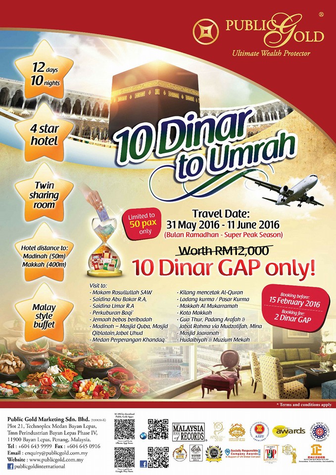 Umrah Ramadhan 'VIP' Hanya 10 Dinar