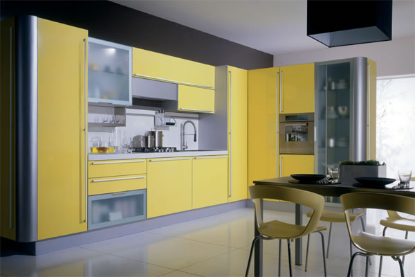 i love you, yellow kitchens