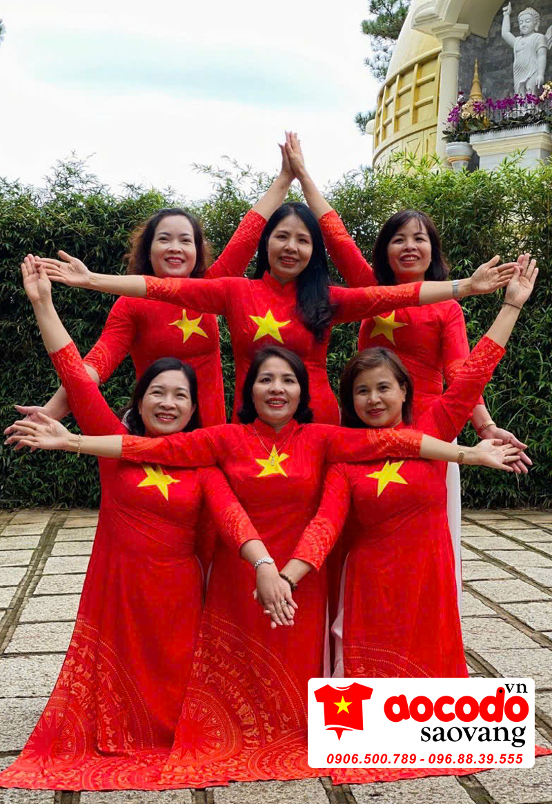 Áo Dài Cờ Đỏ Sao Vàng tại Đồng Tháp