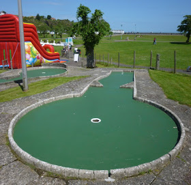 Mini Golf course in Goodrington Park at Goodrington Sands, Paignton, Devon
