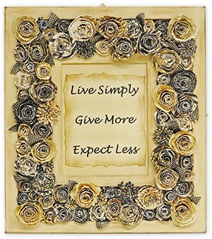 paper flower framed design