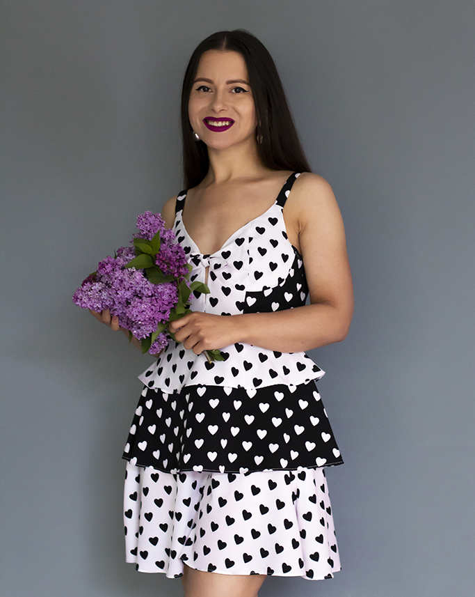 adina nanes femmeluxe dress with hearts