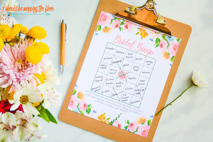 Bridal Shower BINGO Printable