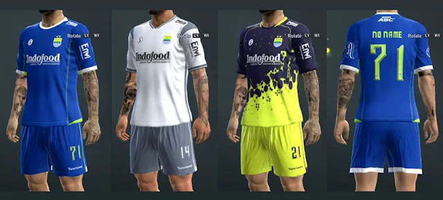 Persib Bandung 2022-2023 Kits For PES 2013